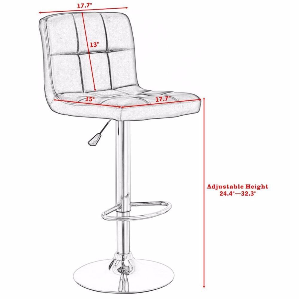 Adjustable Modern Bar Stools Set of 2 Pieces Adjustable Modern Bar Stools Set of 2 Pieces