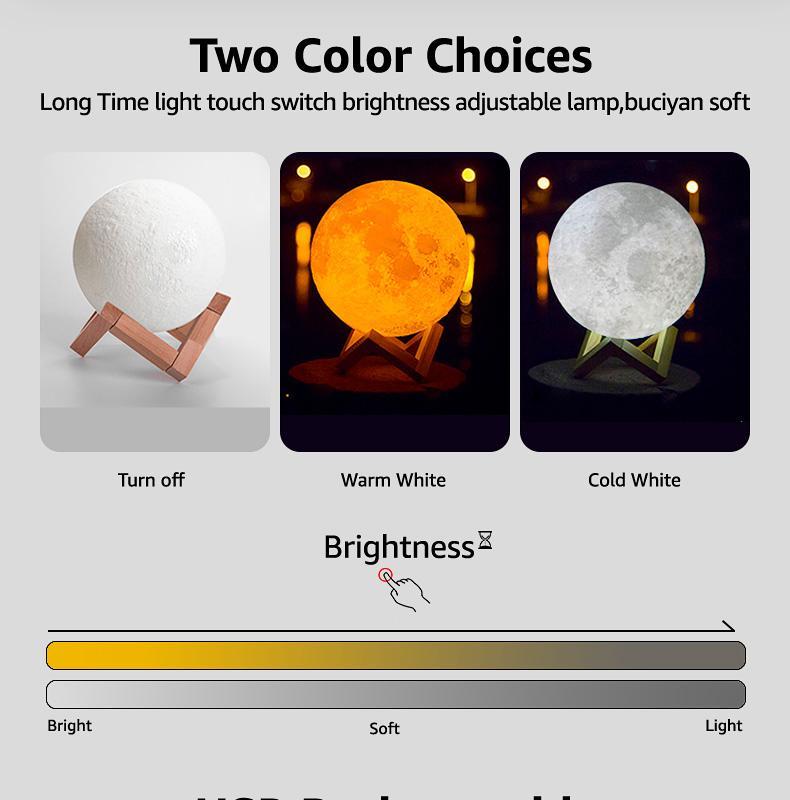 3D Moon Lamp 3D Moon Lamp