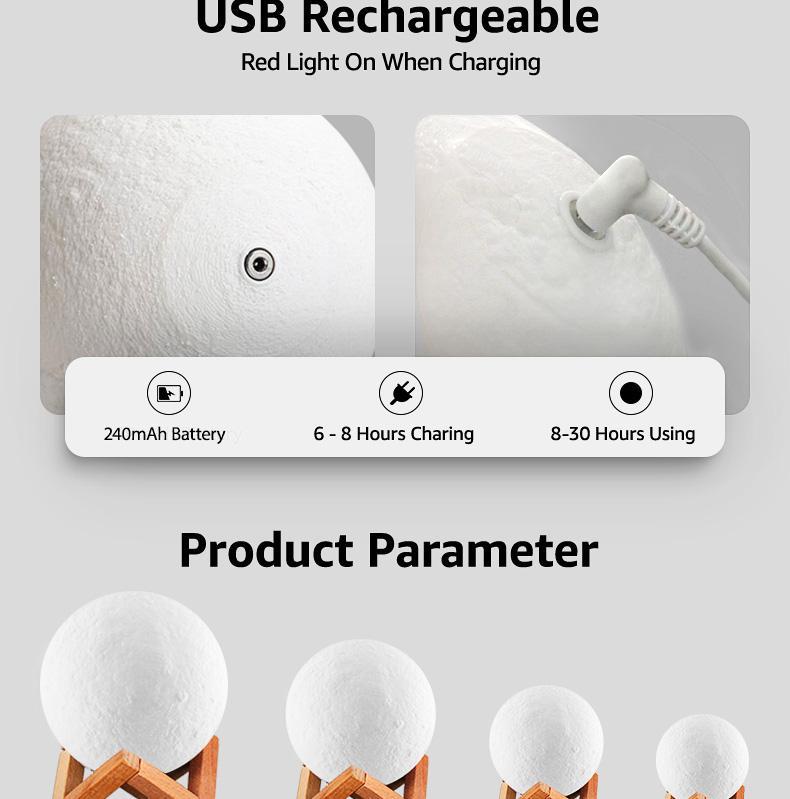 3D Moon Lamp 3D Moon Lamp