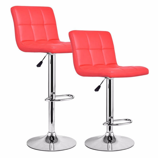 Adjustable Modern Bar Stools Set of 2 Pieces